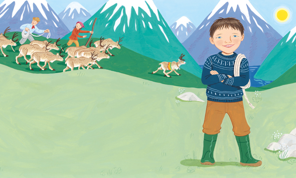 Izak went to school in the winter But in summer his family herded reindeer up - photo 8