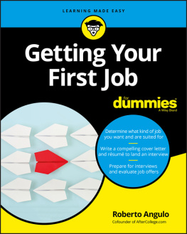 Angulo - Getting Your First Job For Dummies