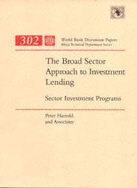 title The Broad Sector Approach to Investment Lending Sector Investment - photo 1