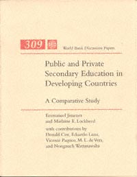 Public and Private Secondary Education in Developing Countries title - photo 1