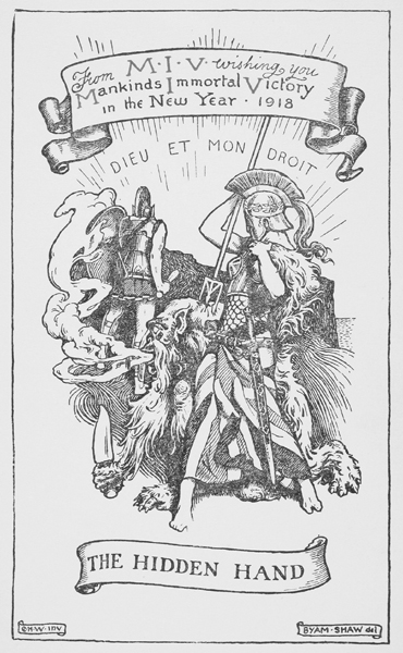 MI5s self-image at the end of 1917 on a ChristmasNew Year card designed by its - photo 3