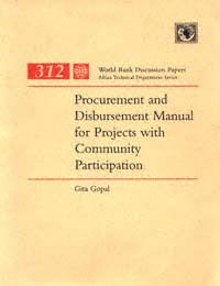 title Procurement and Disbursement Manual for Projects With Community - photo 1