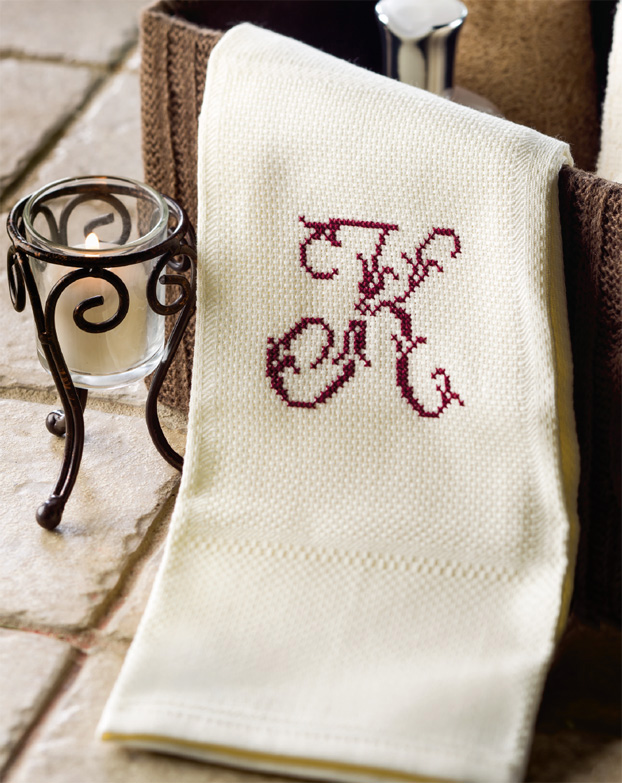 Make It Your Own Jazz up a guest bath with a monogrammed hand towel This - photo 30