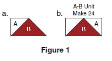 Sew a C triangle on one short side of a D triangle as shown in Figure 2a - photo 6