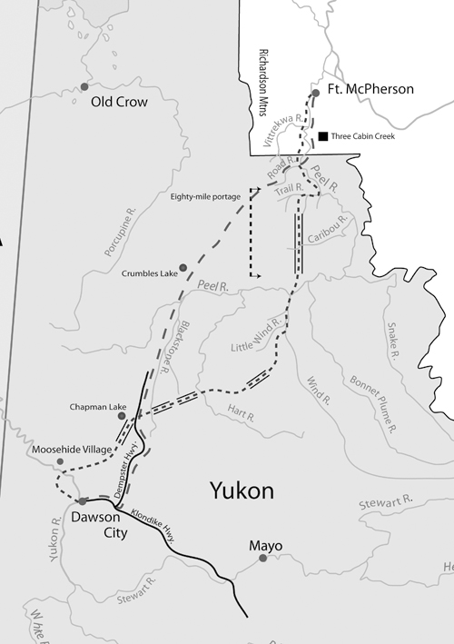 The RNWMP route short dashes and the 1970 commemorative route long dashes - photo 5