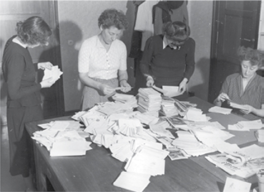 RIAS staffers sort through listener mail RIAS treated letters as a valuable - photo 4