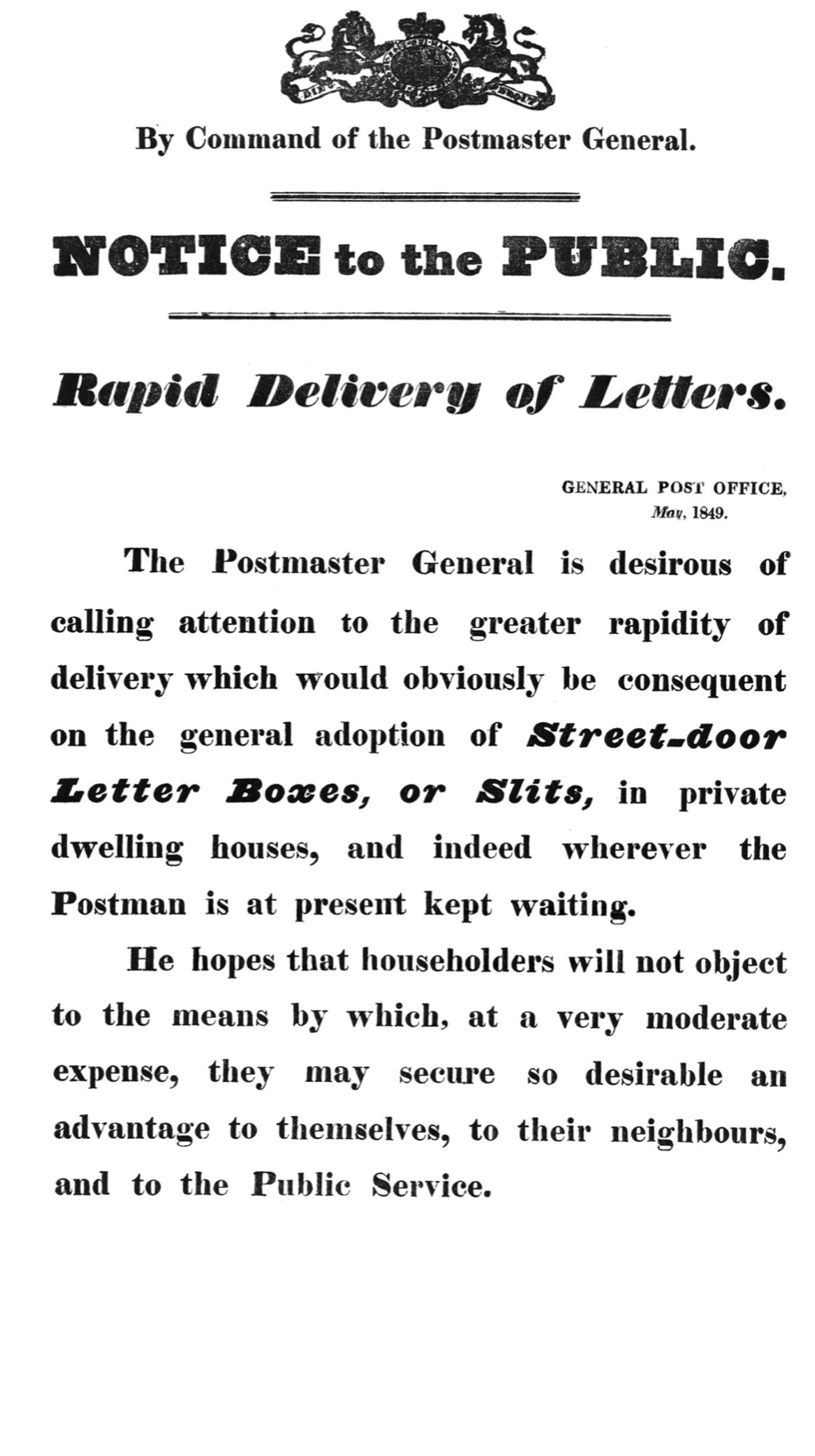 A slit in the door a novel concept in 1849 We lay aside letters never to read - photo 5