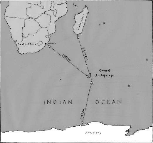 The Crozet Islands between Antarctica and Madagascar Imagine one woman - photo 1