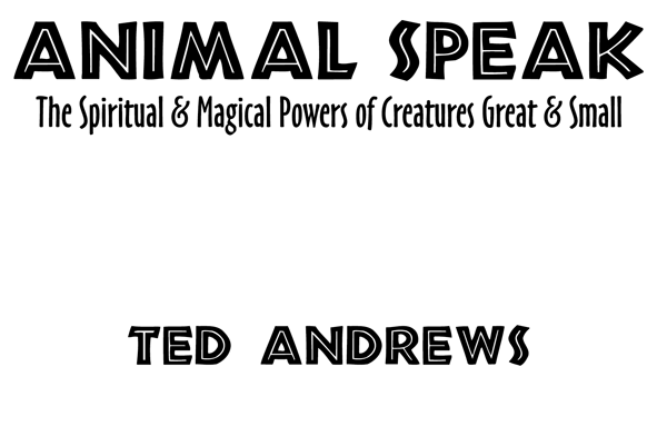 Llewellyn Publications Woodbury Minnesota Animal Speak 1993 by Ted - photo 1