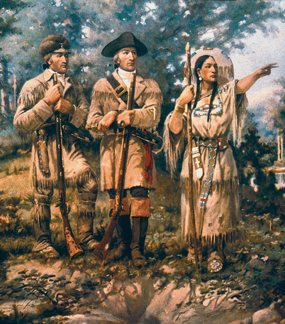 Fig 15 Detail of Lewis and Clark at Three Forks by Edgar Samuel Paxson mural - photo 5