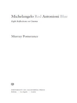 Antonioni Michelangelo - Michelangelo red Antonioni blue: eight reflections on cinema