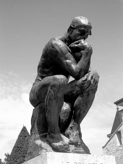 The Thinker by Rodin located at the Muse Rodin in Paris Note Cricket is a - photo 1