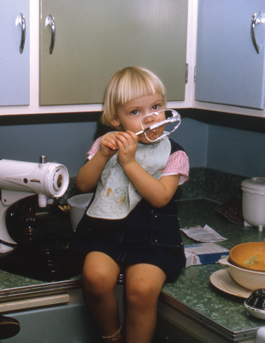 Susie licking the beatersher first recipe experiencein 1965 When I was young - photo 9