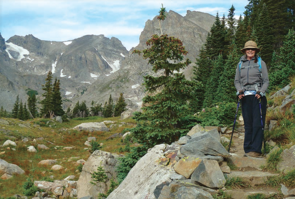 The trail to Pawnee Pass is interspersed with rock stairs and outstanding - photo 13