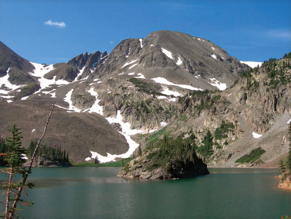 Lake Agnes sits in a cirque of the Never Summer Range Long meadows and - photo 24