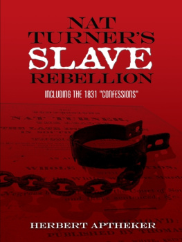 Aptheker - Nat Turners Slave Rebellion