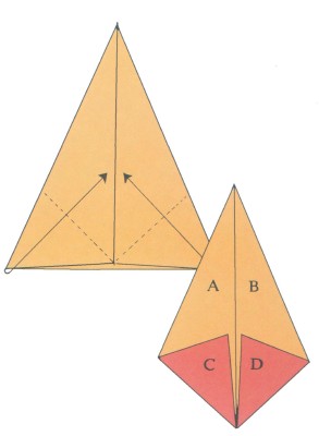 9-10 Fold the left and right side points to the center line 11-12 Bring - photo 7