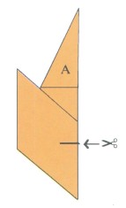 17 Open A and draw a horizontal line 18-19 Unfold the center fold and - photo 12