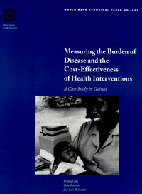 title Measuring the Burden of Disease and the Cost-effectiveness of Health - photo 1