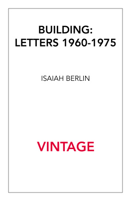 Berlin Building: letters 1960-1975