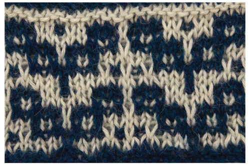 Walker mosaic chart worked in stockinette stitch The first stitch of the row - photo 5