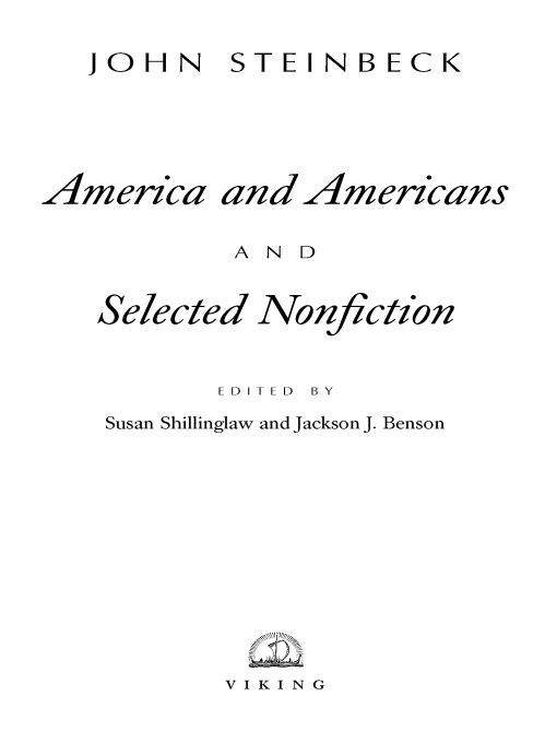 Table of Contents INTRODUCTION MOST AMERICANS know John Steinbecks name - photo 1