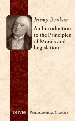 Bentham - An Introduction to the Principles of Morals and Legislation