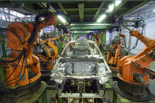 Fig 13 Robots on an assembly line in a car factory Source - photo 3