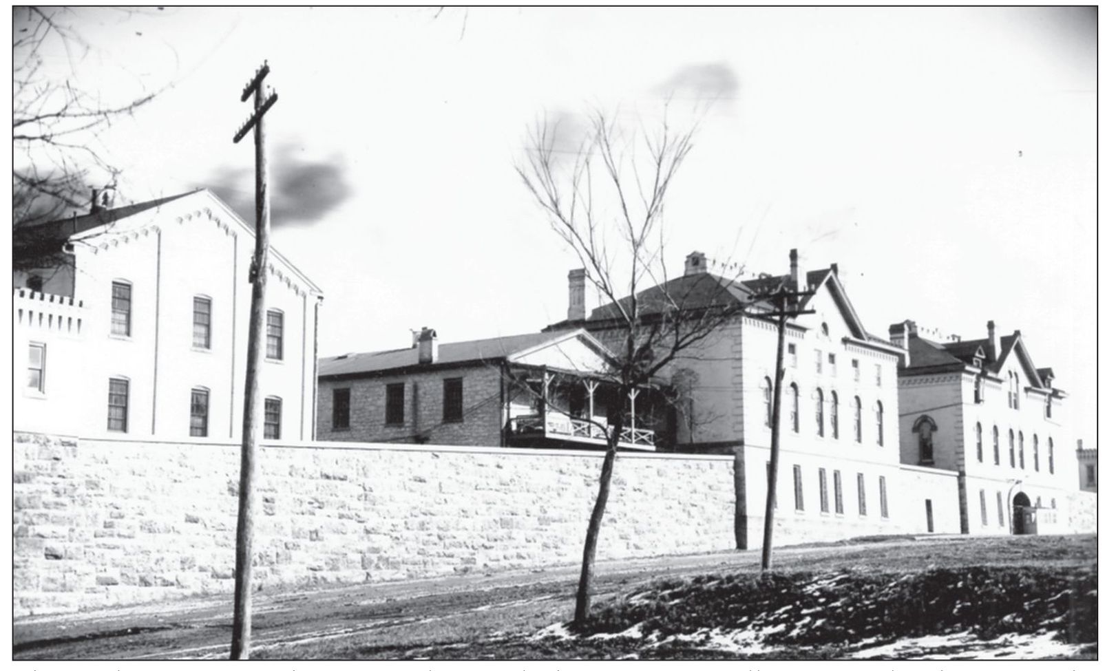 The south entrance to the prison along with the 2000-foot-wall was completed - photo 5