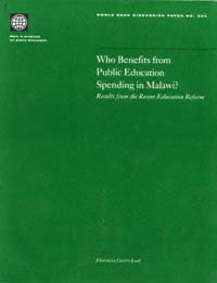 title Who Benefits From Public Education Spending in Malawi Results - photo 1