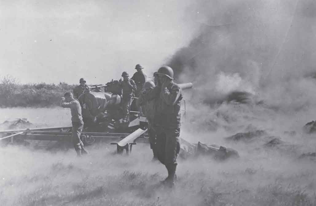 An eight-inch gun pounding the German defenses of Brest second largest naval - photo 1