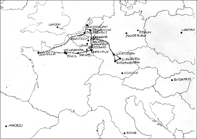 1992 Route of Road Trip Authors Collection Fort Eben Email-Maastricht- - photo 3