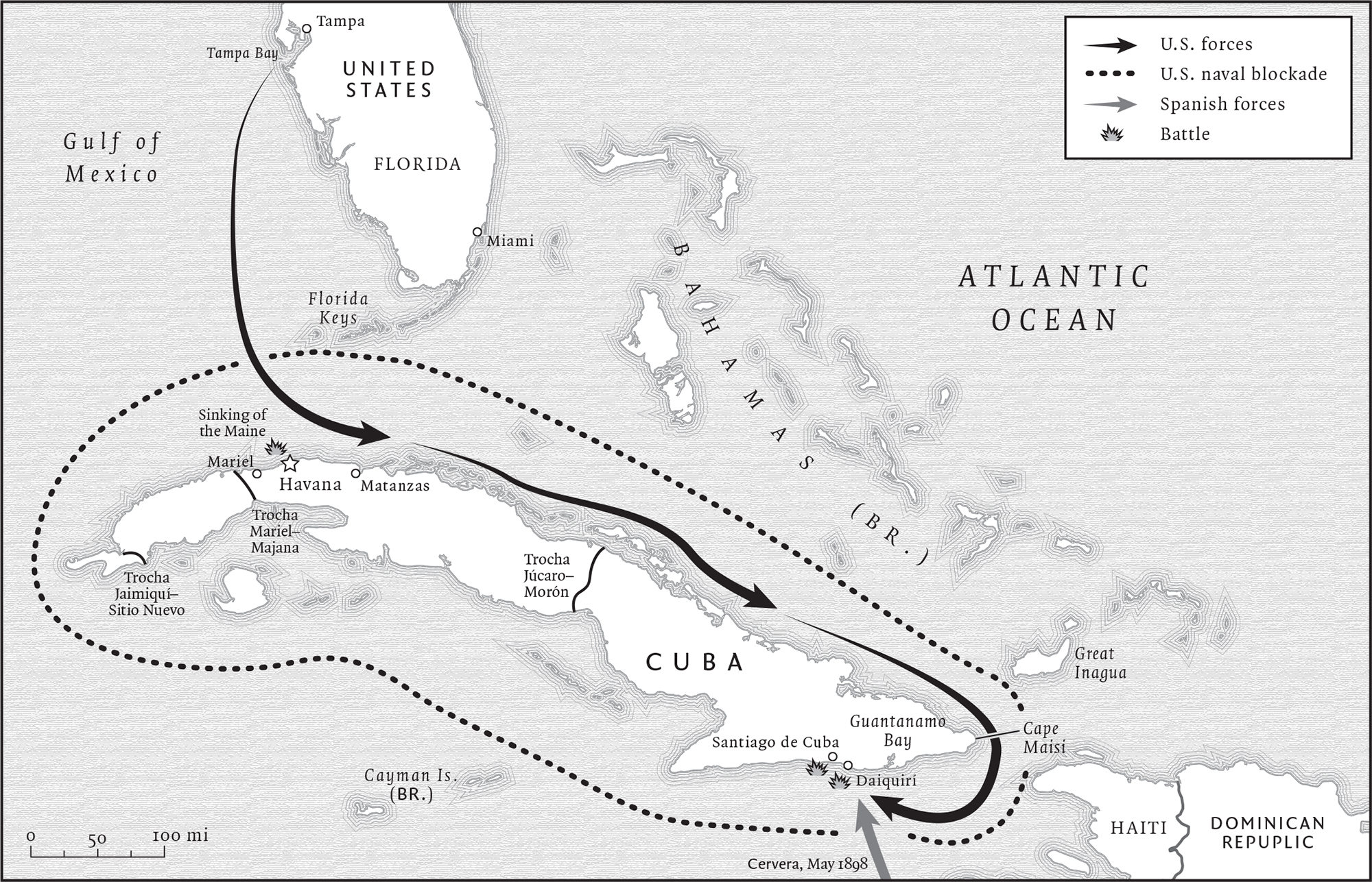 The Route of the Fifth Corps from Tampa to Cuba June 1898 Erin Greb - photo 2