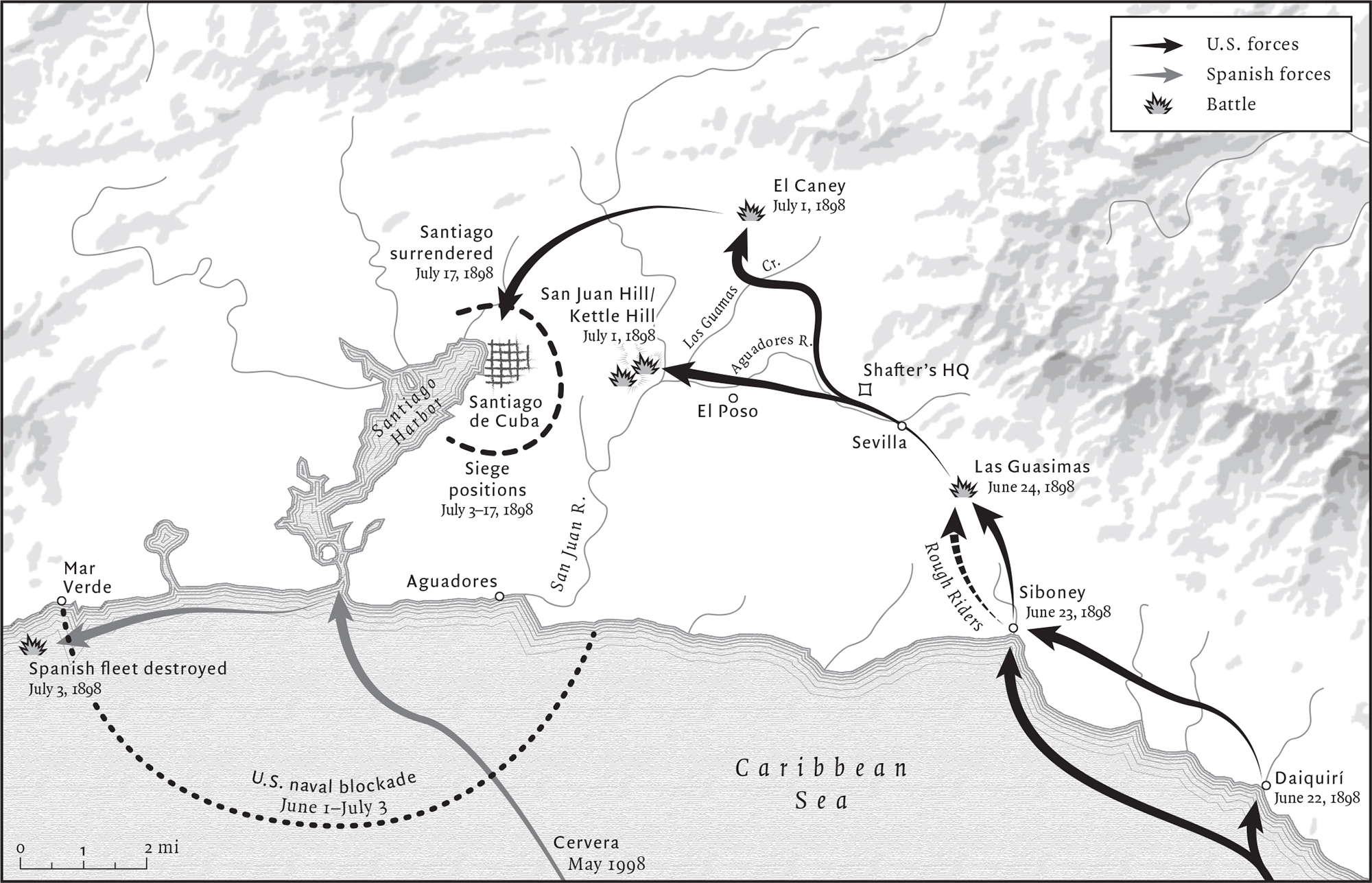 The Santiago Campaign JuneJuly 1898 Erin Greb Cartography INTRODUCTION - photo 3