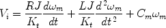 15 Equation we ignore the external torque acting on the motor If we - photo 7