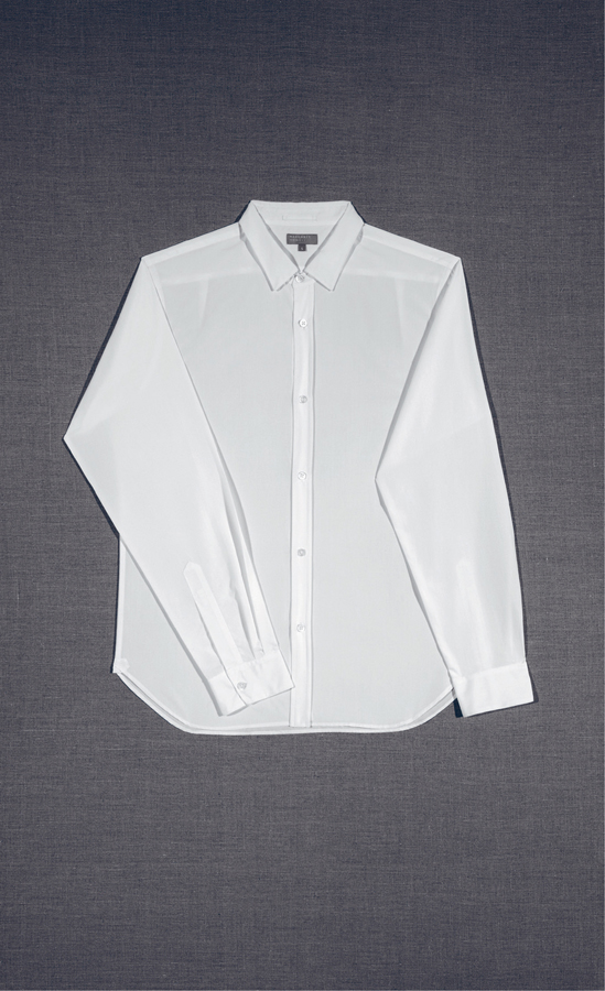 White cotton shirt photographed by Maurice Scheltens and Liesbeth Abbenes for - photo 12