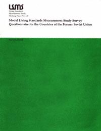 title Model Living Standards Measurement Study Survey Questionnaire for - photo 1