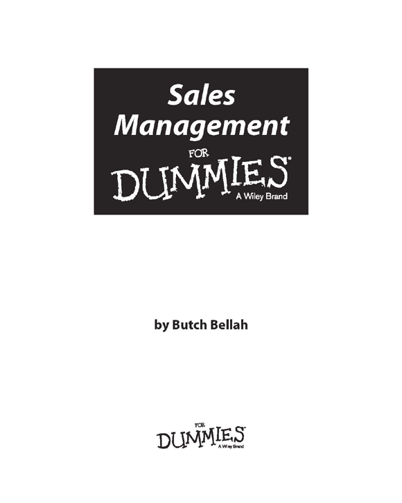 Sales Management For Dummies Published by John Wiley Sons Inc 111 River - photo 2