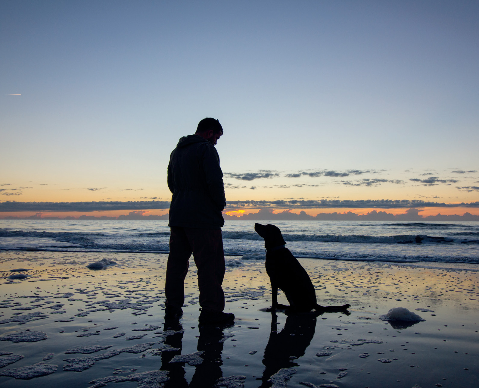 Every morning at Onslow Beach in Camp Lejeune North Carolina Bella and I - photo 12