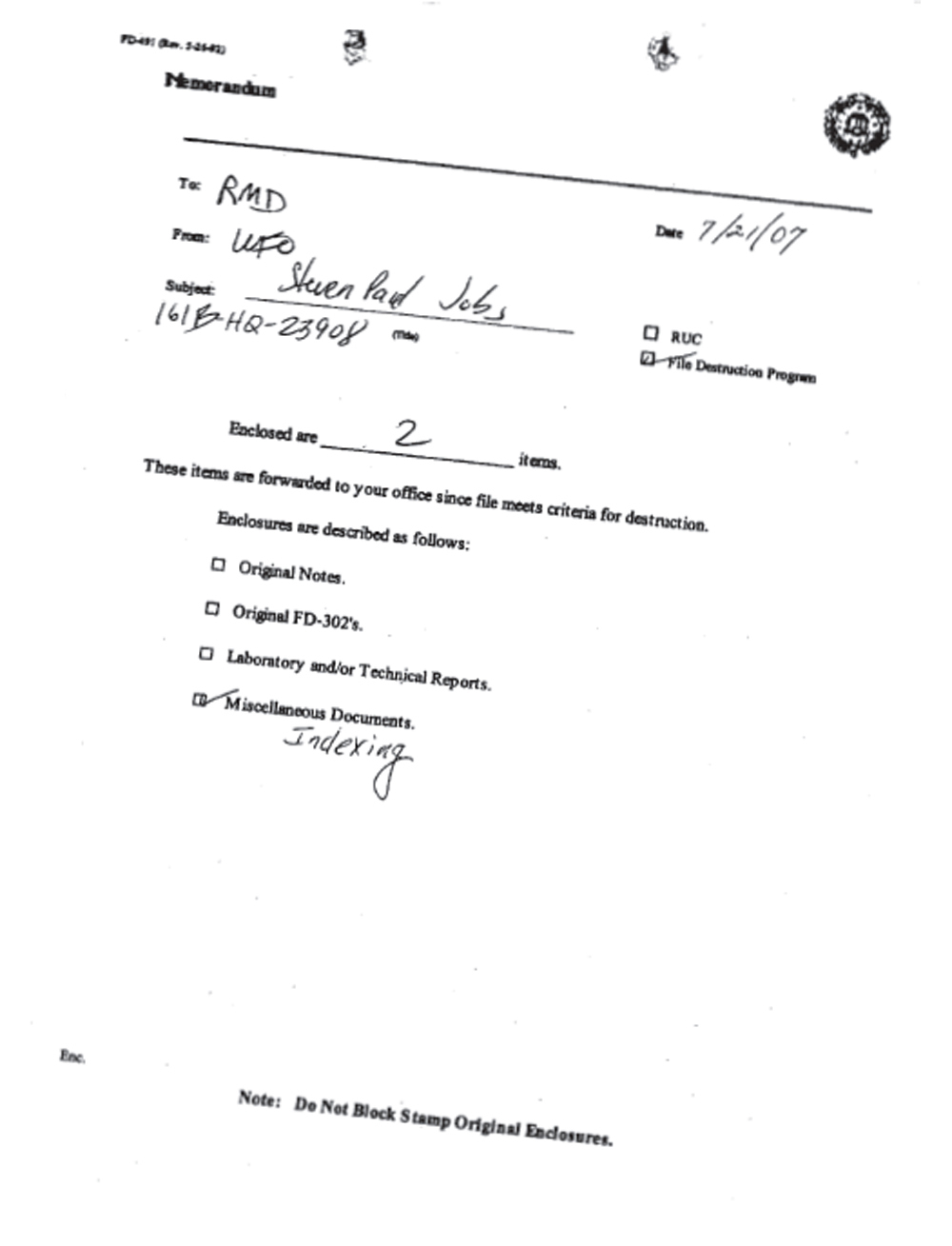 The FBI File on Steve Jobs - photo 2