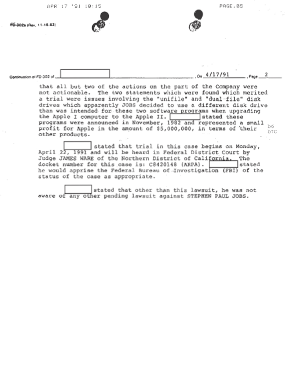 The FBI File on Steve Jobs - photo 37