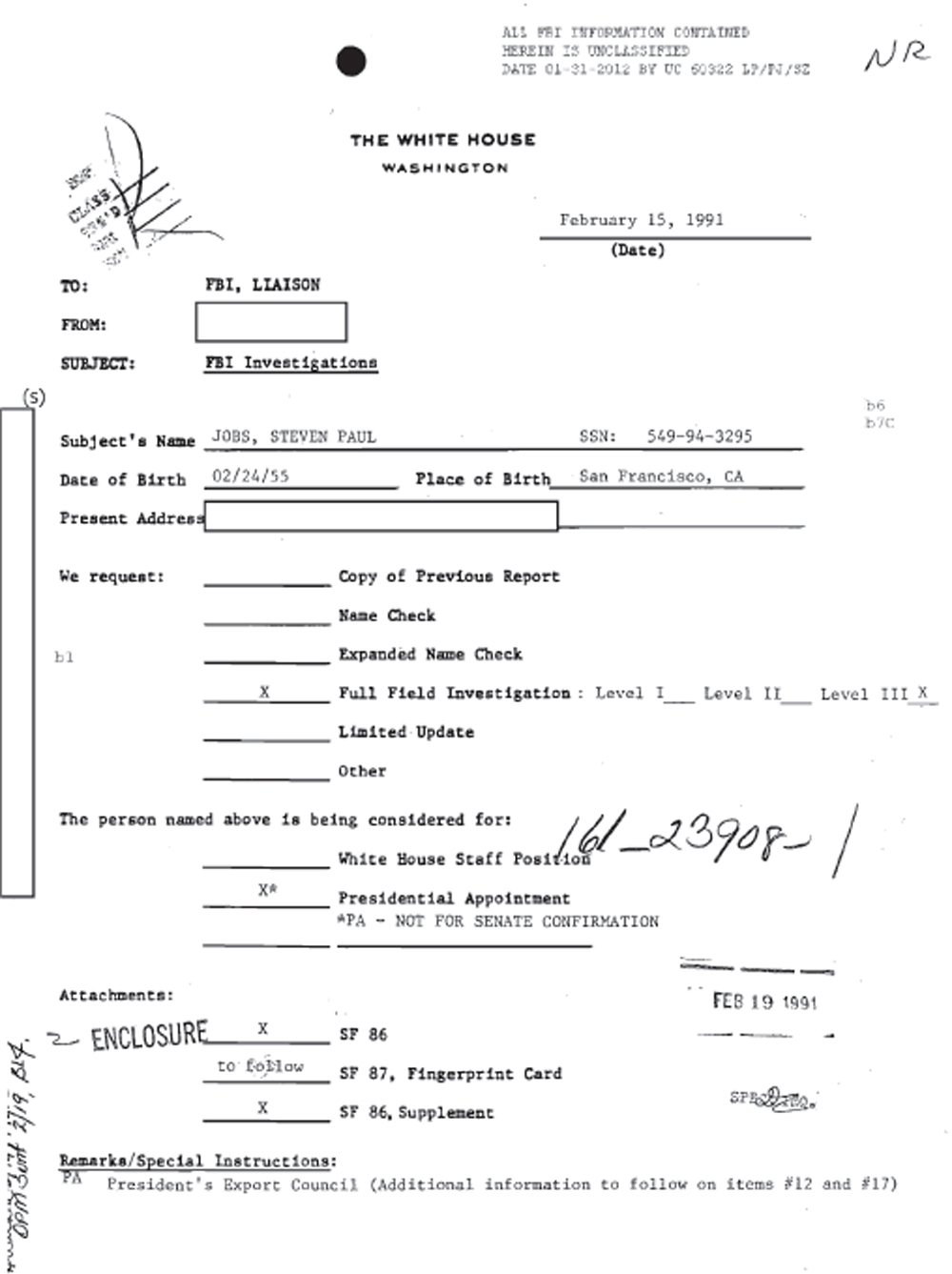 The FBI File on Steve Jobs - photo 8