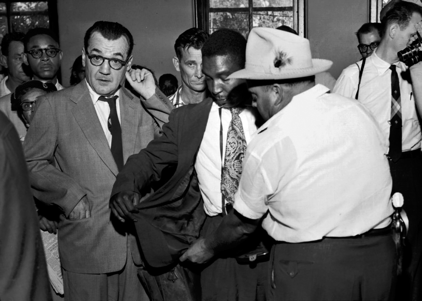 Deputy Ben Selby frisks Ernest Withers as he enters the Tallahatchie County - photo 3