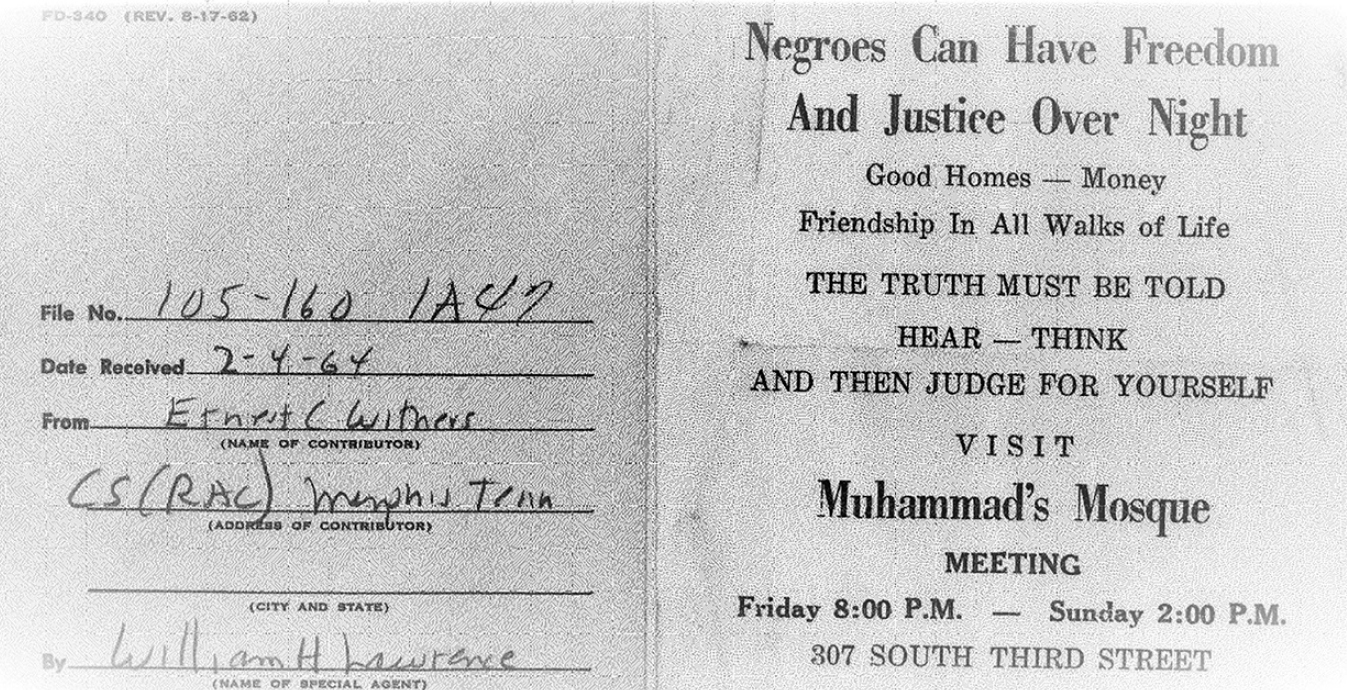 Starting in 1961 Withers helped monitor the Nation of Islam a religious sect - photo 10