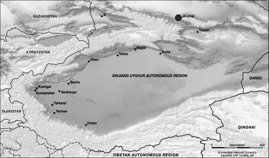 MAP 2 Sites of unrest in Xinjiang Uyghur Autonomous Region since 2008 - photo 3