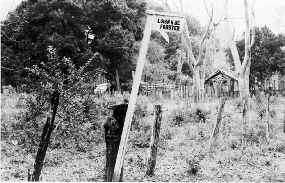 The ruins of Frsterhof 1991 with a street sign in memory of the colonys - photo 16