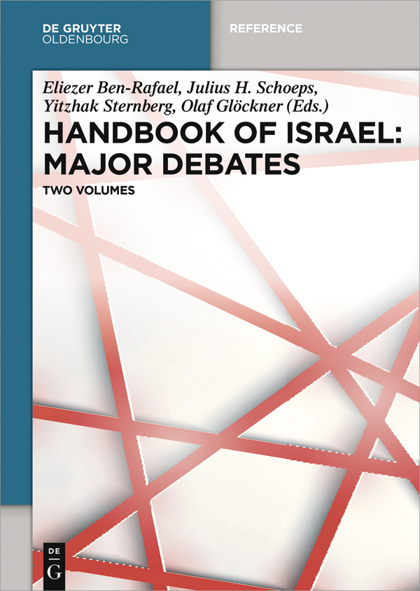 Handbook of Israel The Major Debates two Volumes - image 1