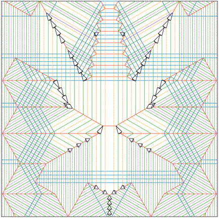 An origami scorpion and its crease pattern created by former NASA physicist - photo 6