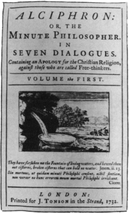 Figure 1 Title-page of the first edition of Alciphron volume I The second - photo 2