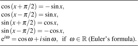 Table 11 Some useful identities 13 13 Damped oscillations We suppose - photo 26